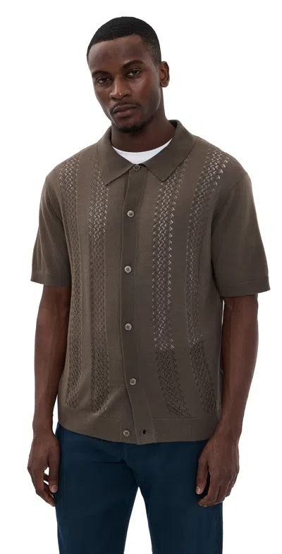 Nn07 Thor Polo Sweater Mable Husk In Brown