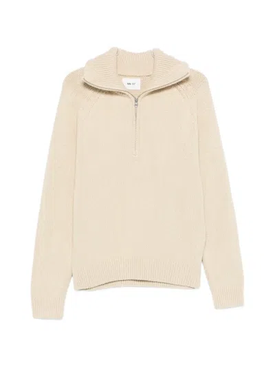 Nn07 Tristan 60029 Zip-fastening Sweater In Multi
