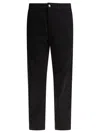 Nn07 Cotton Blue Trousers In Black