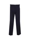 Nn07 Pleated Button Trousers In Blue