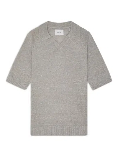Nn07 V-neck Short-sleeve T-shirt In Gray