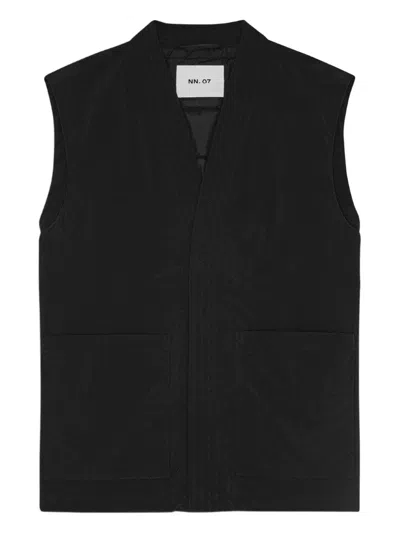 Nn07 V-neck Waistcoat In Black