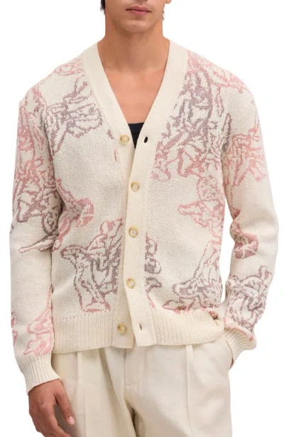 Nn07 Viggo 60044 Recycled Cotton Blend Cardigan In Neutral