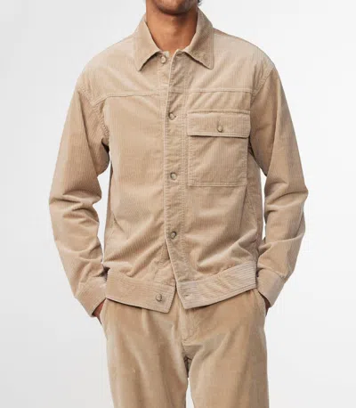 Nn07 Vince 1077 Soft Corduroy Jacket In Desert Khaki
