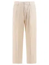 Nn07 Viscose Beige Trousers In Neutral