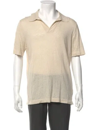 Pre-owned Nn07 V-neck Short Sleeve Polo Shirt In Neutral