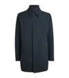 Nn07 Mens Navy Blue Blake Layered Woven Trench Coat In Blue