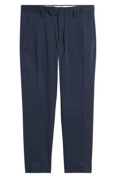 Nn07 Paw Loose Fit Pants In Navy Blue