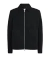 Nn07 Wool-blend Bomber Jacket In Black