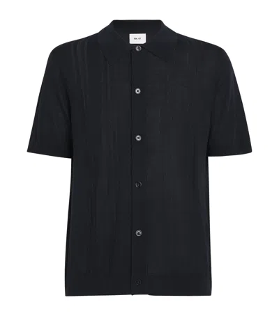 Nn07 Wool-blend Thor Polo Sweater In Navy