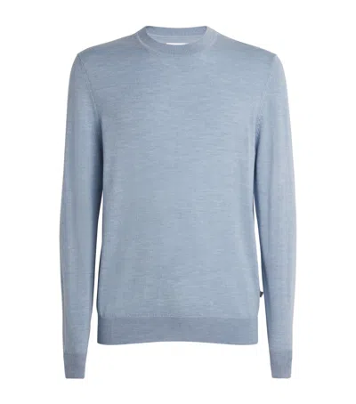 Nn07 Wool Crew-neck Sweater In Blue