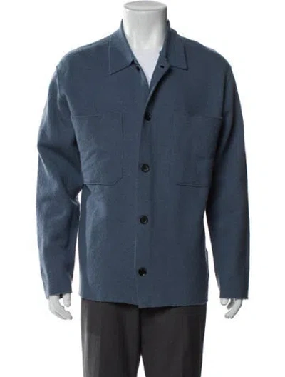 Pre-owned Nn07 Wool Jacket In Blue