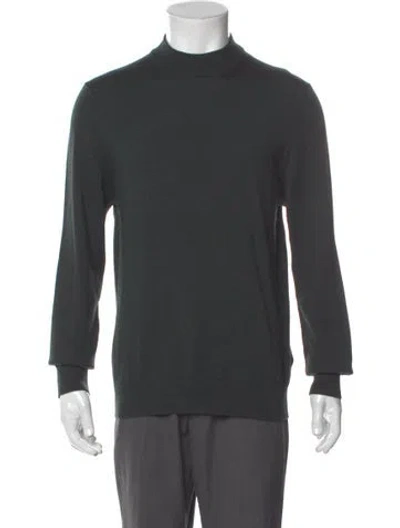 Pre-owned Nn07 Wool Mock Neck Pullover In Gray