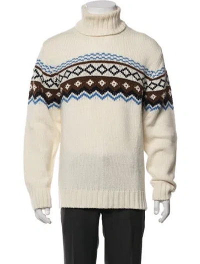Pre-owned Nn07 Wool Patterned Pullover In Neutrals