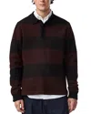 Nn07 Wool Stripe Rugby Polo Sweater In Multi
