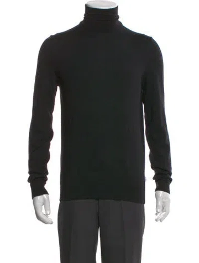 Pre-owned Nn07 Wool Turtleneck Pullover In Black