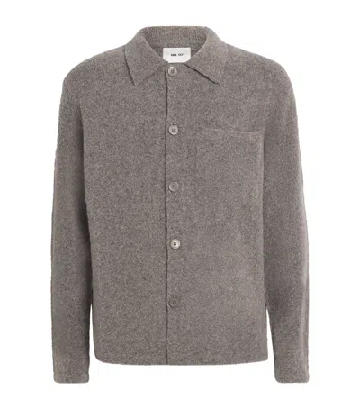 Nn07 Nn.07 Wool-blend Jonas Cardigan In Brown