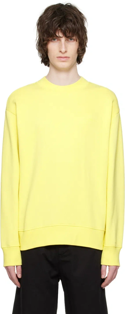 Nn07 Yellow Briggs 3503 Sweatshirt In Endive Yellow
