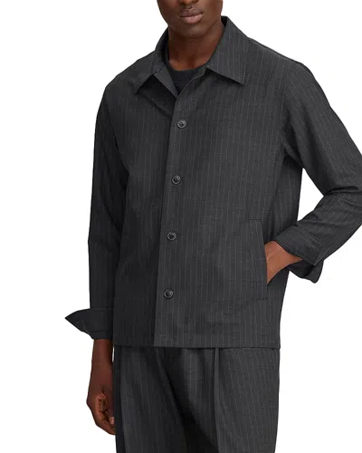 Nn07 Zander Button Up Jacket In Gray