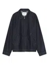 Nn07 Petrus Denim Zip Jacket Raw Indigo In Blue