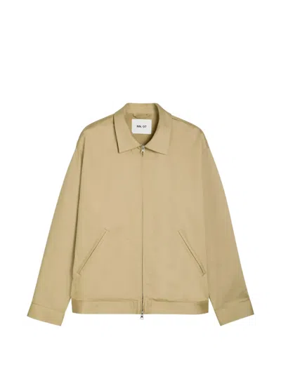 Nn07 Zip Shirt Jacket In Brown