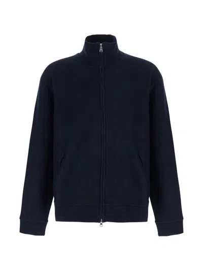 Nn07 Zip-up High-neck Cardigan In Blue