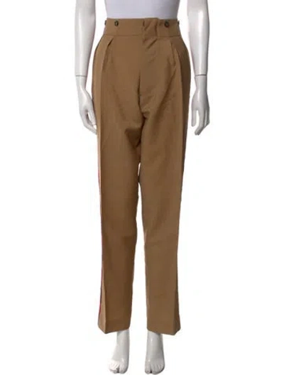 Pre-owned No. 21 X Kartell Mohair Straight Leg Pants In Brown