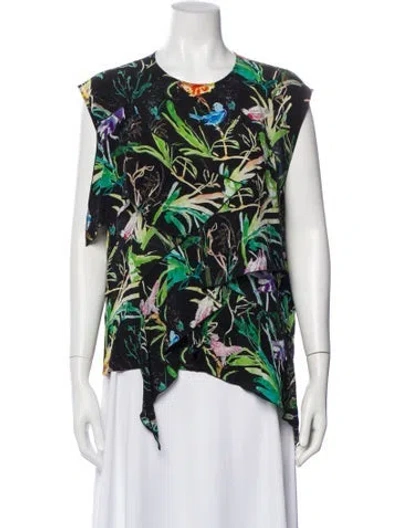 Pre-owned No. 21 X Kartell Silk Floral Print Top In Multi