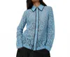 No. 6 Anaise Long Sleeve Top In Blue In Blue