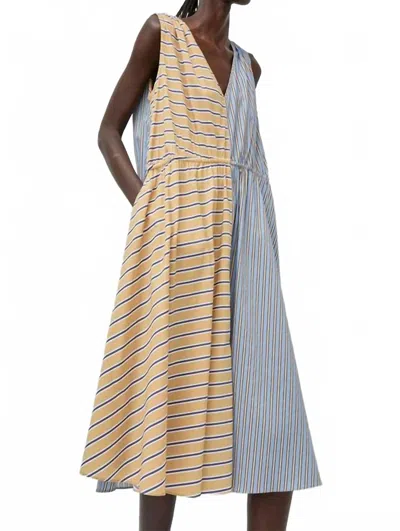 No. 6 Leigh Dress In Oxford In Blue