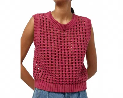No. 6 Reed Tank Top In Pink/ Brown In Red
