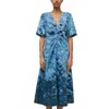 No. 6 Rory Dress In Midnight Floral In Multi