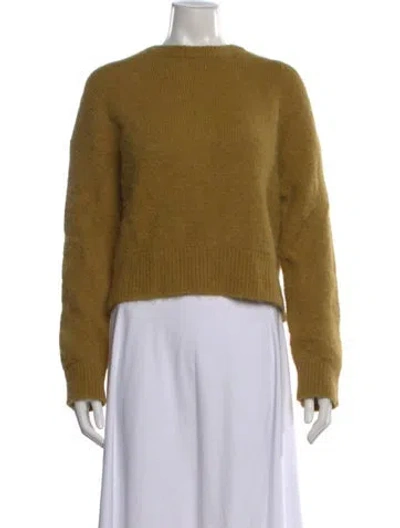 Pre-owned No. 6 Store Alpaca Crew Neck Sweater In Green