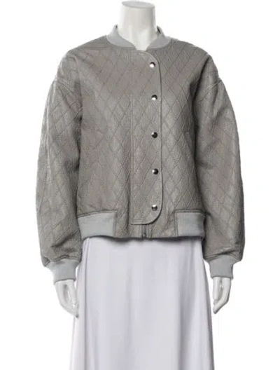 Pre-owned No. 6 Store Bomber Jacket In Gray