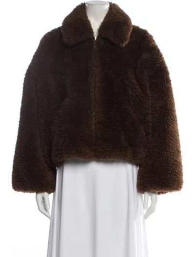 Pre-owned No. 6 Store Faux Fur Jacket In Brown