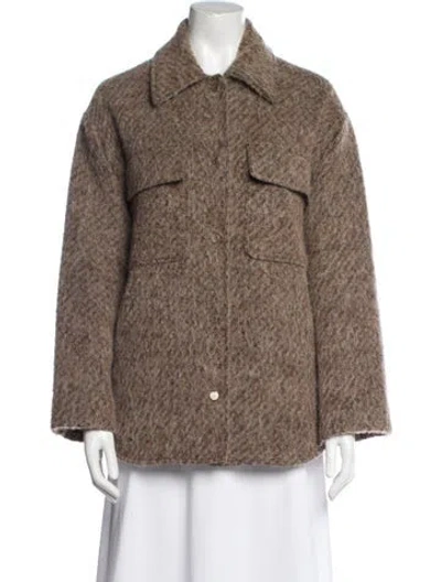 Pre-owned No. 6 Store Faux Fur Jacket In Neutral