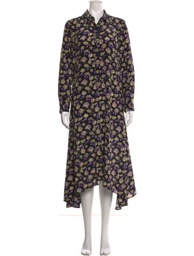 Pre-owned No. 6 Store Floral Print Midi Length Dress In Multi