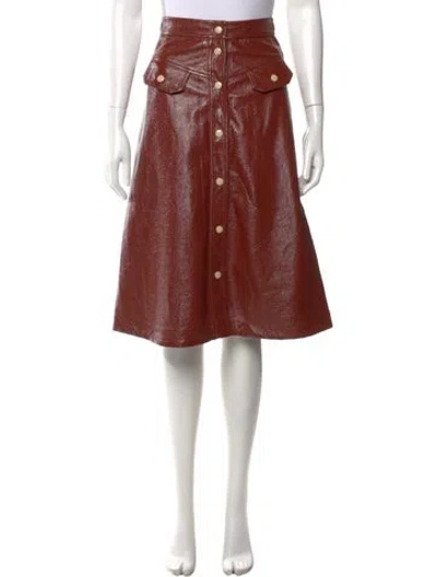 Pre-owned No. 6 Store Knee-length Skirt In Brown