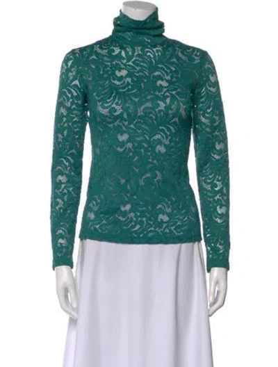 Pre-owned No. 6 Store Lace Lace Pattern Top In Green