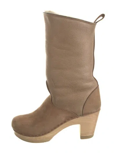 Pre-owned No. 6 Store Leather Boots In Brown