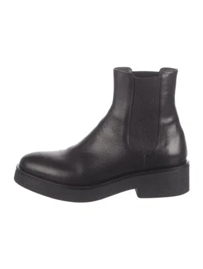 Pre-owned No. 6 Store Leather Chelsea Boots In Black