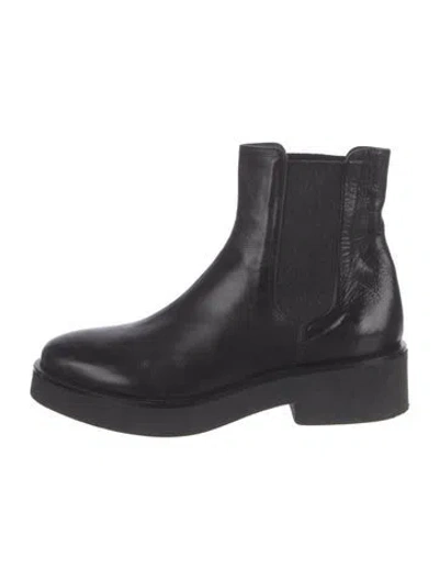 Pre-owned No. 6 Store Leather Chelsea Boots In Black