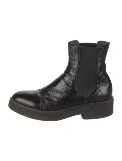 Pre-owned No. 6 Store Leather Chelsea Boots In Black