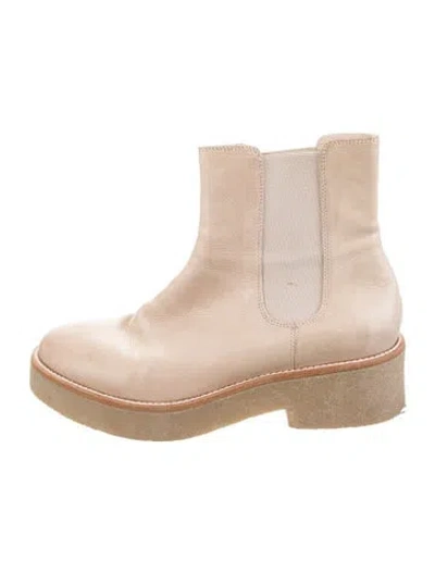 Pre-owned No. 6 Store Leather Chelsea Boots In Neutral