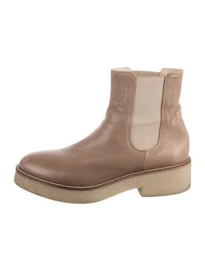 Pre-owned No. 6 Store Leather Chelsea Boots In Neutral