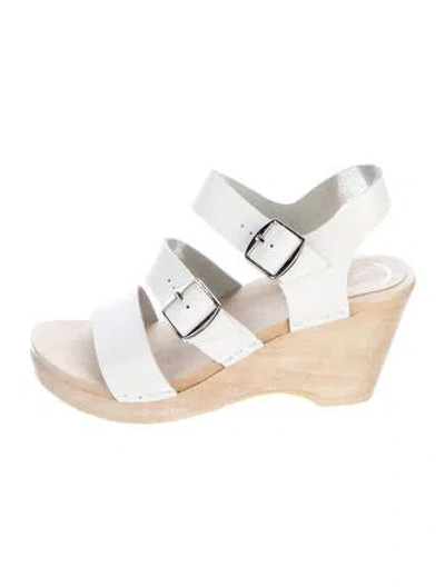 Pre-owned No. 6 Store Leather Gladiator Sandals In White