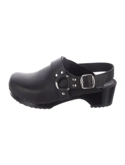 Pre-owned No. 6 Store Leather Mules In Blue