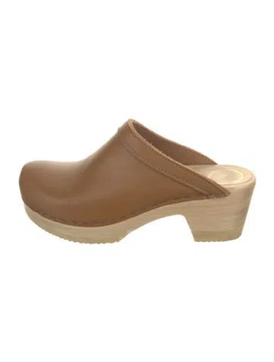 Pre-owned No. 6 Store Leather Mules In Brown