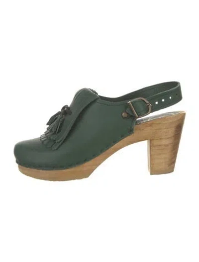 Pre-owned No. 6 Store Leather Pumps In Green
