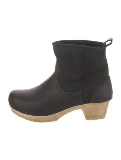 Pre-owned No. 6 Store Leather Rain Boots In Black